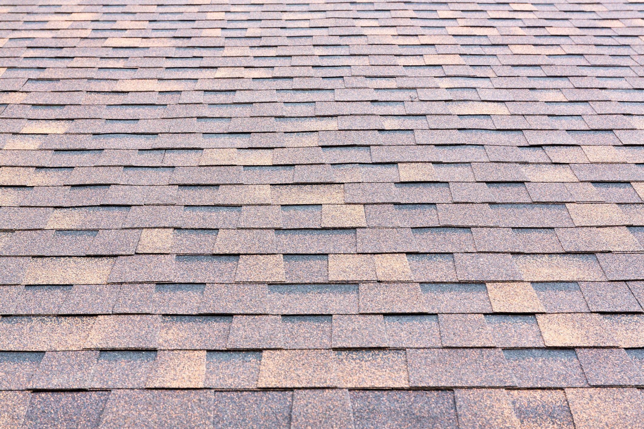 Close up of new rubber roof tiles