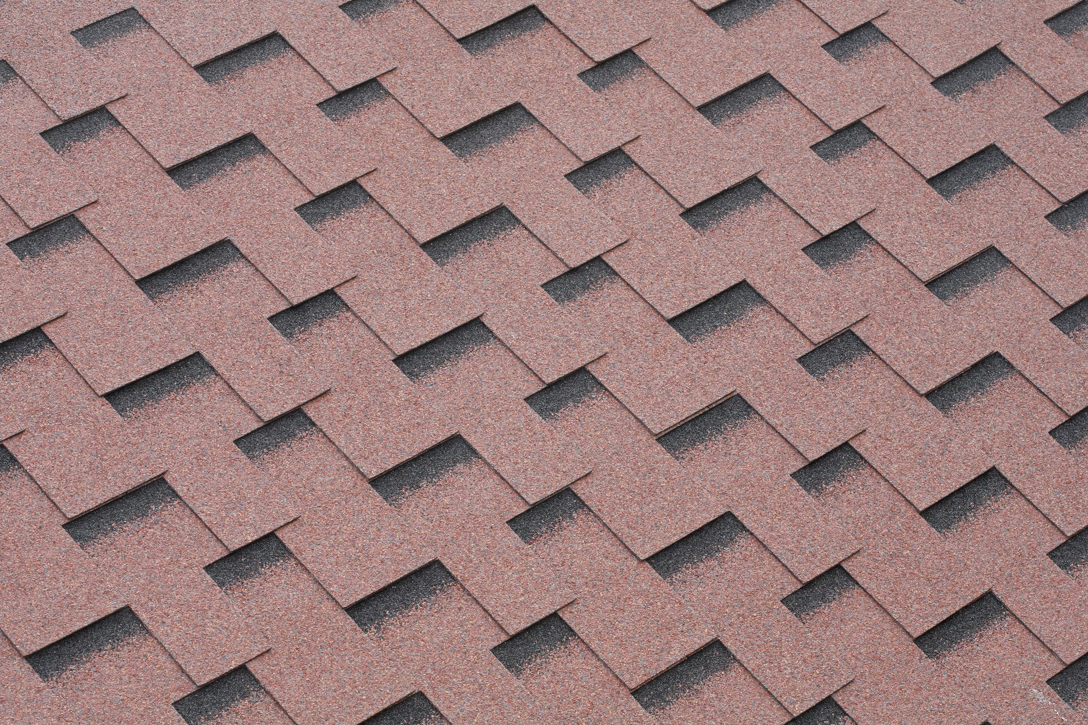 Red mineral felt roofing shingles texture