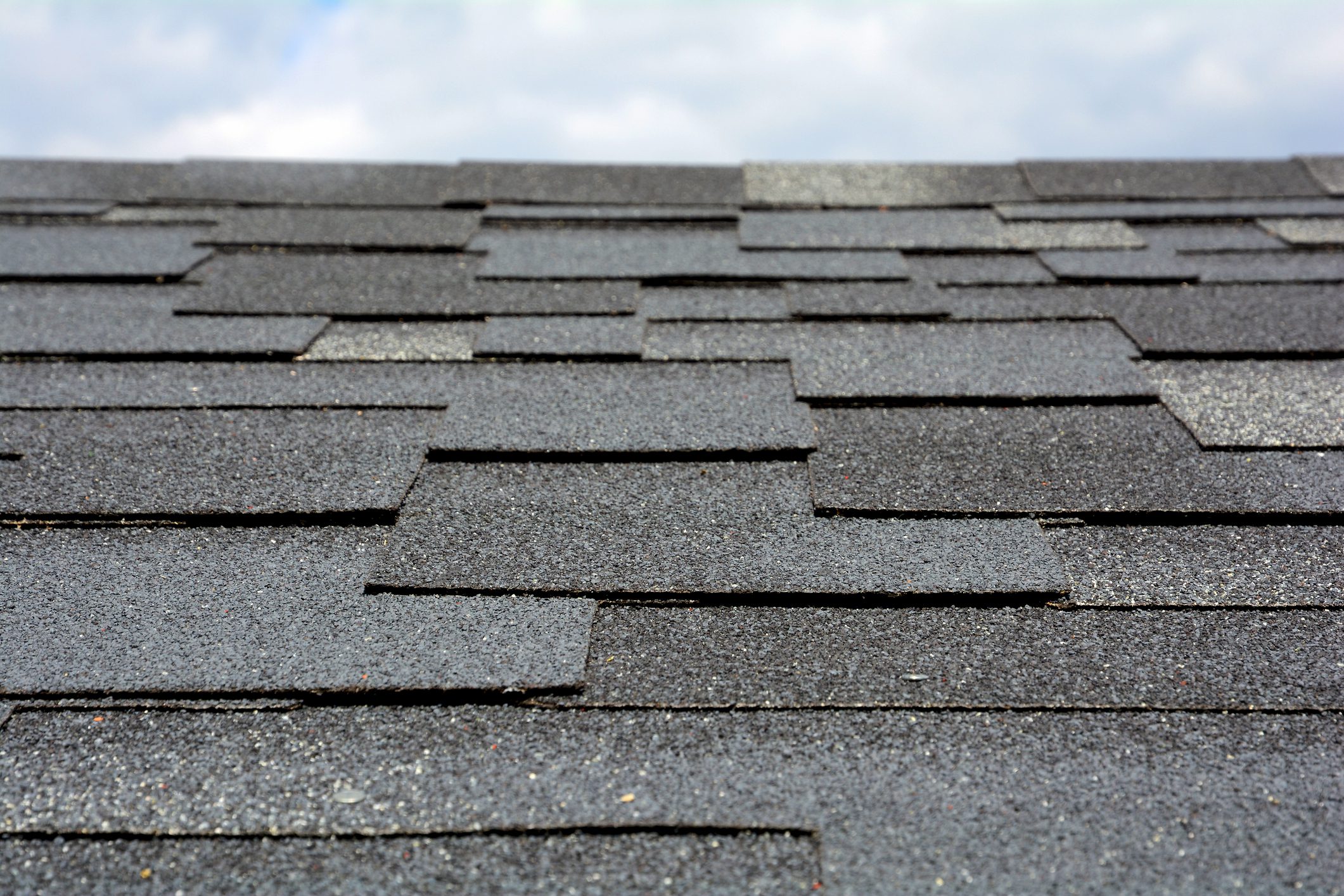 Bitumen shingles roof.